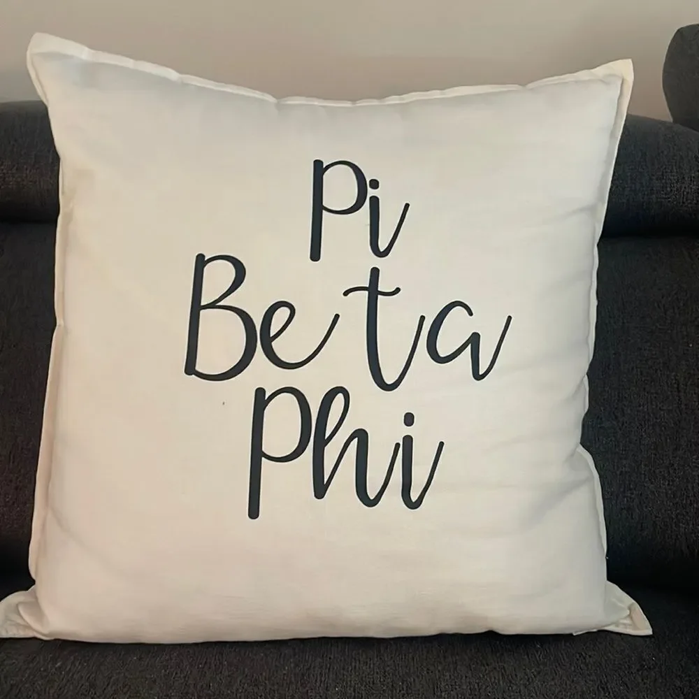 Pi Beta Phi Pillow cover & Plush Insert Pillow